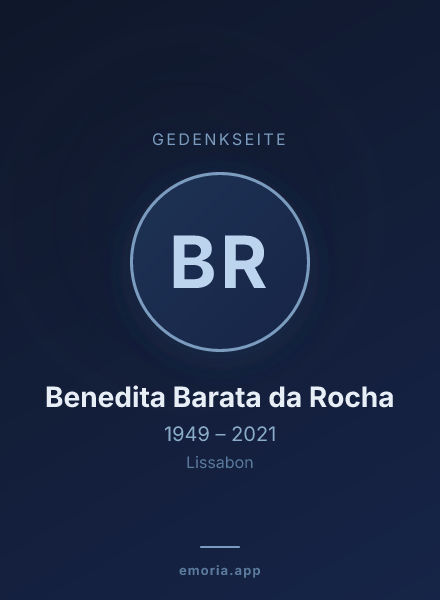 Gedenkportrait von Benedita Barata da Rocha