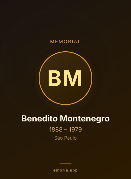 Memorial portrait of Benedito Montenegro