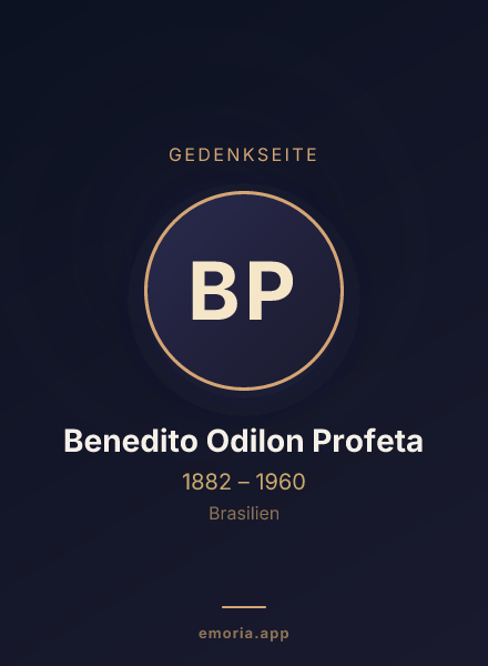 Gedenkportrait von Benedito Odilon Profeta