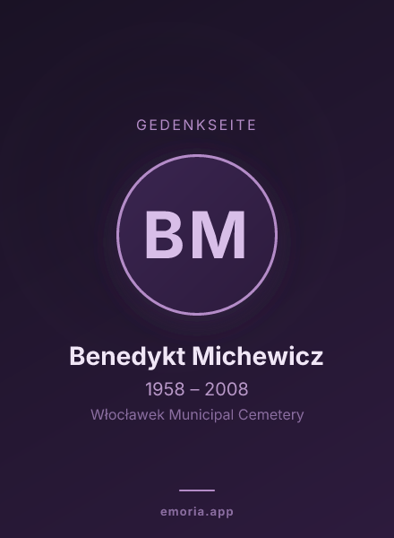 Gedenkportrait von Benedykt Michewicz