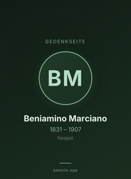 Gedenkportrait von Beniamino Marciano