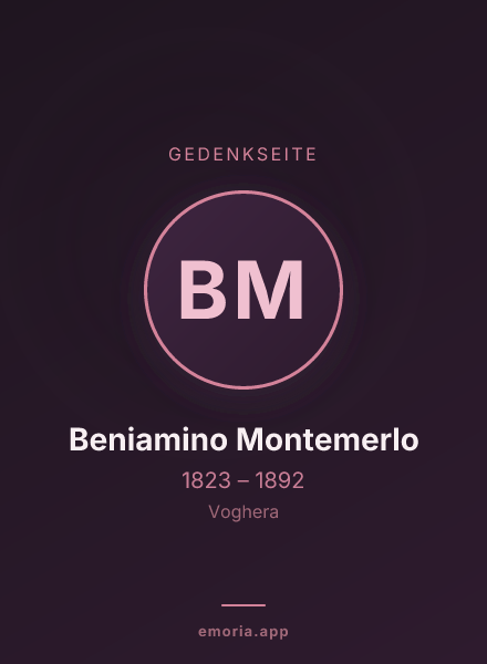 Gedenkportrait von Beniamino Montemerlo