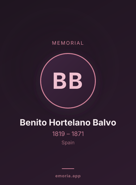 Memorial portrait of Benito Hortelano Balvo