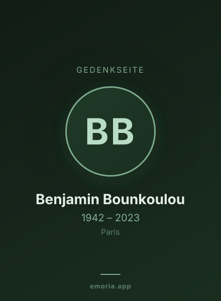 Gedenkportrait von Benjamin Bounkoulou
