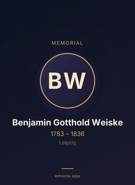Memorial portrait of Benjamin Gotthold Weiske