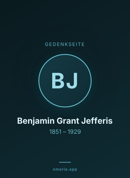 Gedenkportrait von Benjamin Grant Jefferis