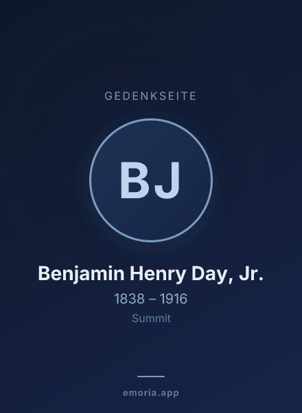 Gedenkportrait von Benjamin Henry Day, Jr.