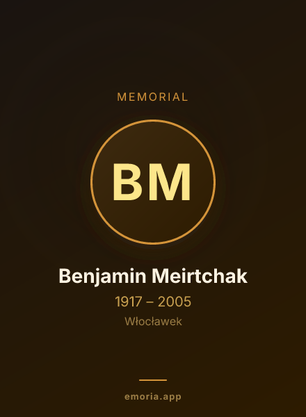 Memorial portrait of Benjamin Meirtchak
