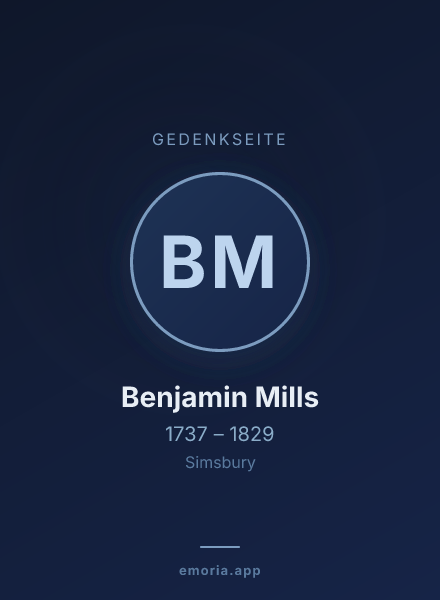 Gedenkportrait von Benjamin Mills