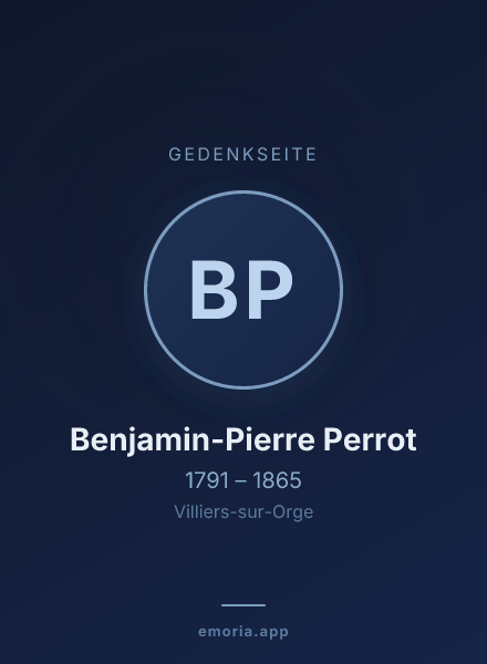 Gedenkportrait von Benjamin-Pierre Perrot