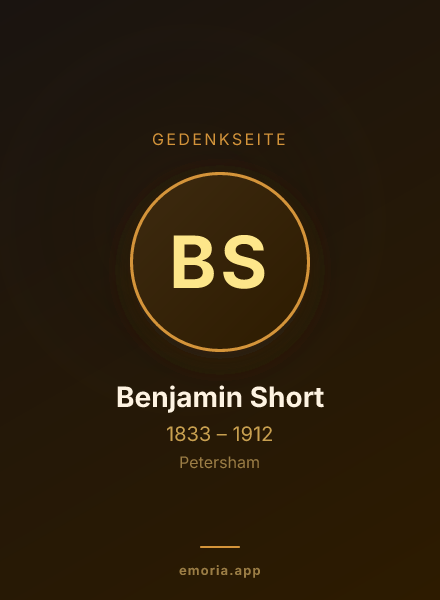 Gedenkportrait von Benjamin Short