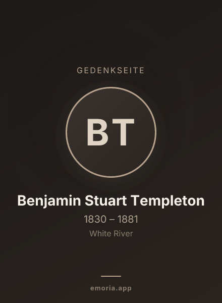 Gedenkportrait von Benjamin Stuart Templeton