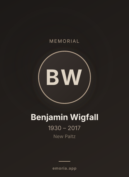 Memorial portrait of Benjamin Wigfall