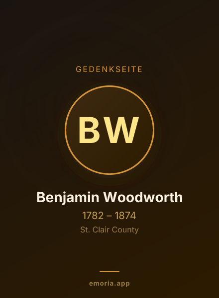 Gedenkportrait von Benjamin Woodworth