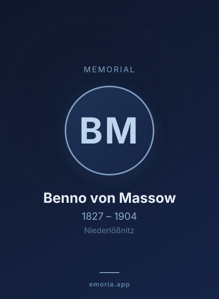 Memorial portrait of Benno von Massow