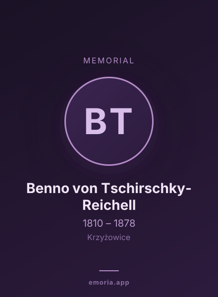 Memorial portrait of Benno von Tschirschky-Reichell