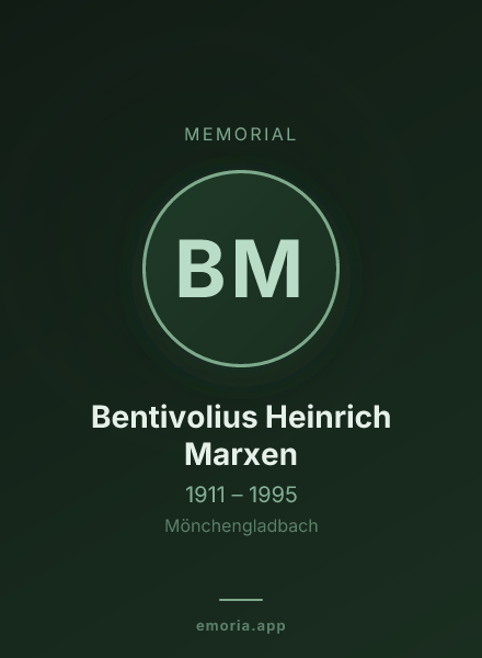 Memorial portrait of Bentivolius Heinrich Marxen
