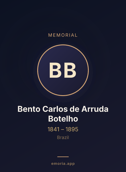 Memorial portrait of Bento Carlos de Arruda Botelho