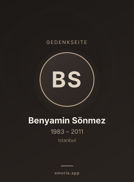 Gedenkportrait von Benyamin Sönmez