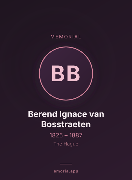 Memorial portrait of Berend Ignace van Bosstraeten