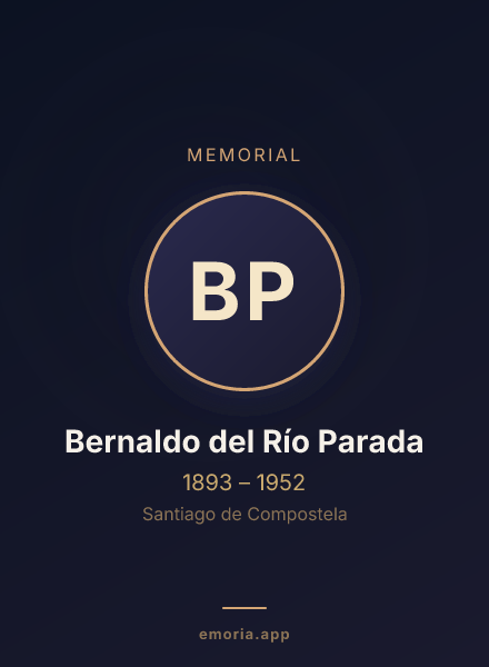 Memorial portrait of Bernaldo del Río Parada