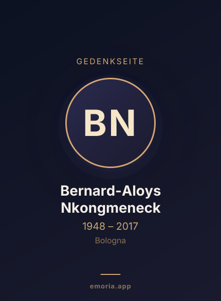 Gedenkportrait von Bernard-Aloys Nkongmeneck