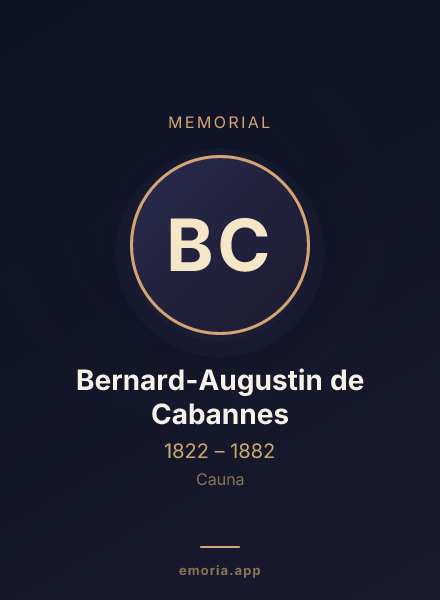 Memorial portrait of Bernard-Augustin de Cabannes