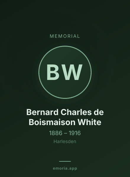 Memorial portrait of Bernard Charles de Boismaison White