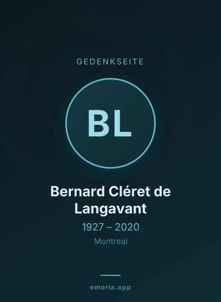Gedenkportrait von Bernard Cléret de Langavant