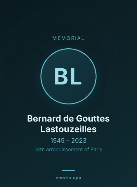Memorial portrait of Bernard de Gouttes Lastouzeilles