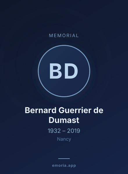 Memorial portrait of Bernard Guerrier de Dumast