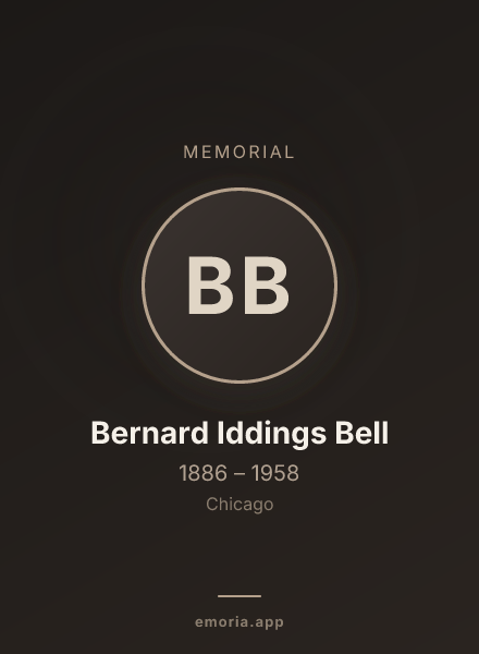 Memorial portrait of Bernard Iddings Bell