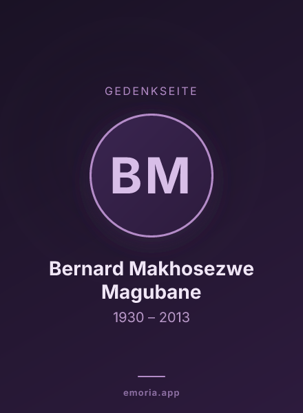 Gedenkportrait von Bernard Makhosezwe Magubane