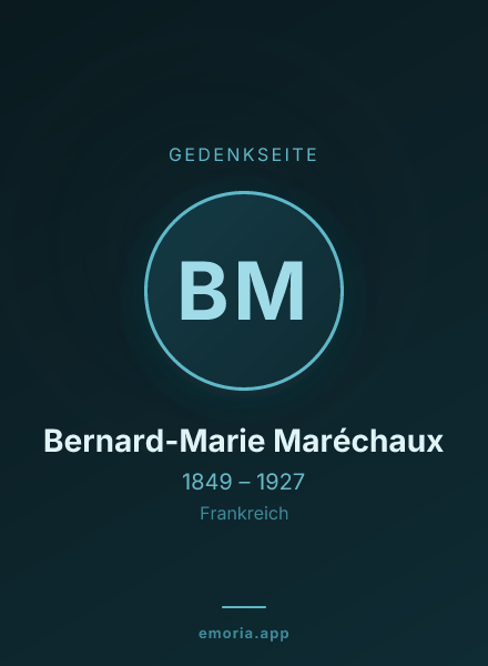 Gedenkportrait von Bernard-Marie Maréchaux