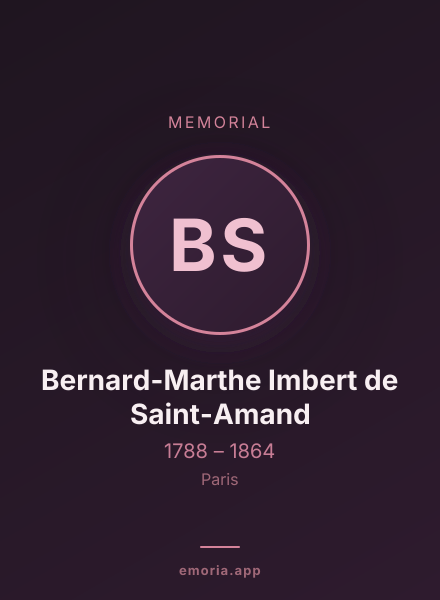 Memorial portrait of Bernard-Marthe Imbert de Saint-Amand
