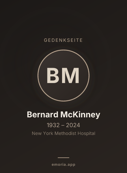 Gedenkportrait von Bernard McKinney