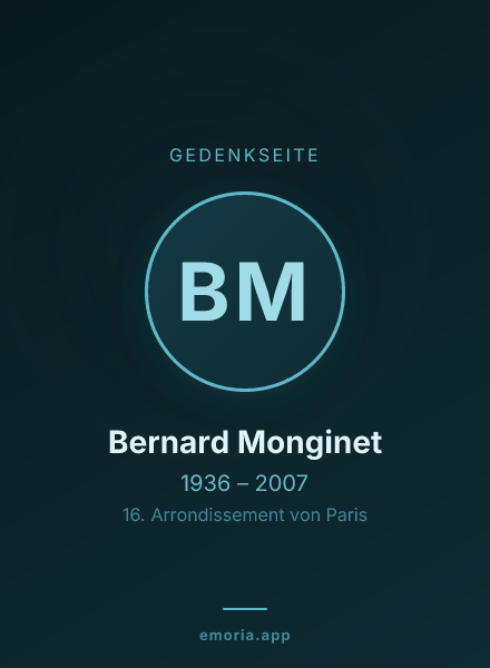 Gedenkportrait von Bernard Monginet