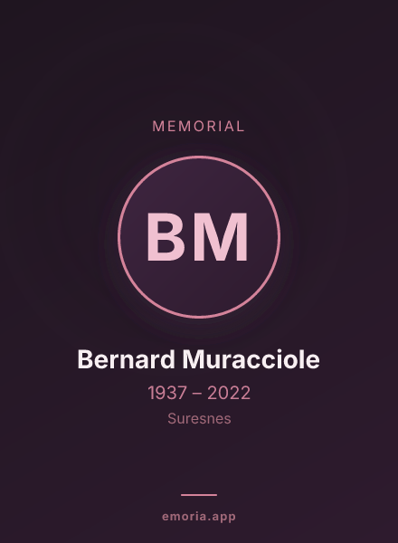 Memorial portrait of Bernard Muracciole