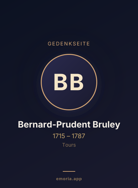Gedenkportrait von Bernard-Prudent Bruley