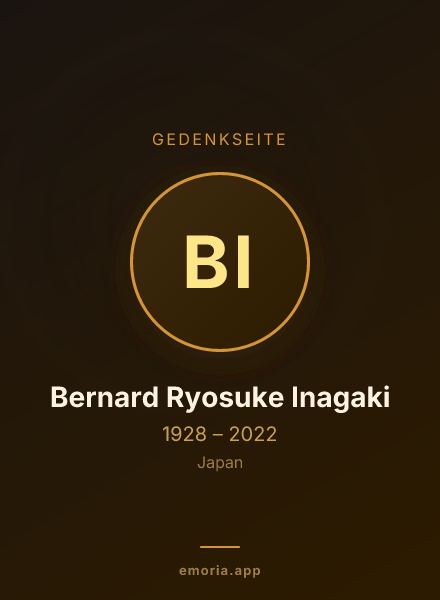 Gedenkportrait von Bernard Ryosuke Inagaki