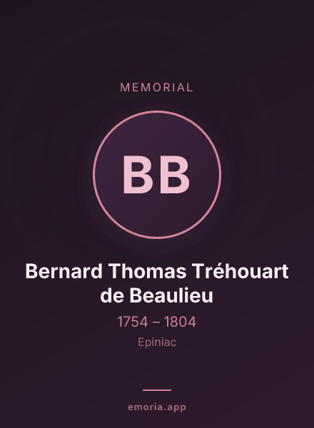 Memorial portrait of Bernard Thomas Tréhouart de Beaulieu