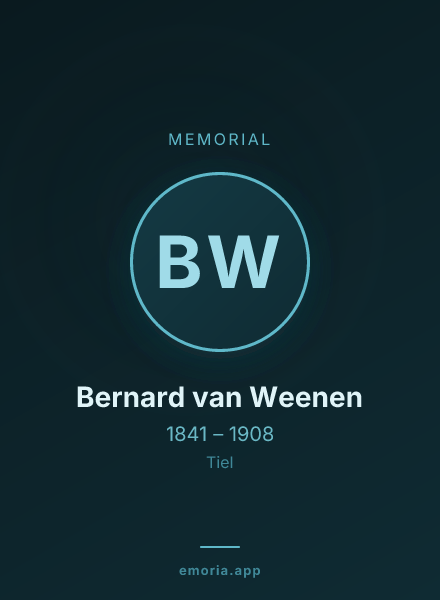 Memorial portrait of Bernard van Weenen