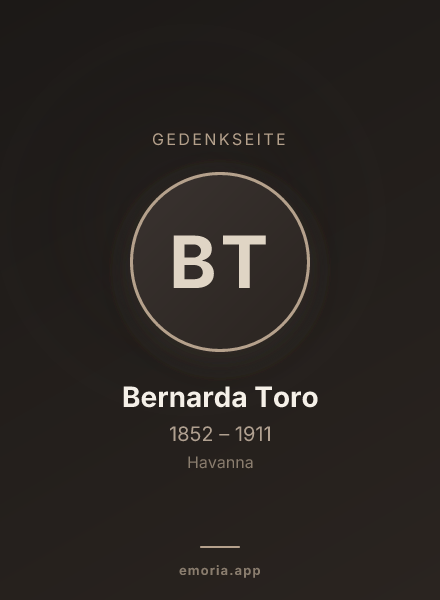 Gedenkportrait von Bernarda Toro