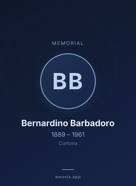 Memorial portrait of Bernardino Barbadoro