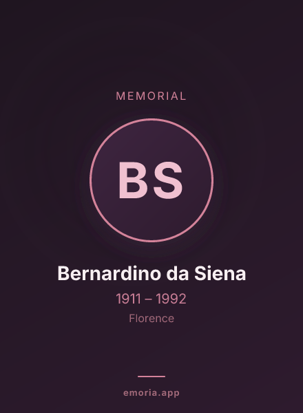 Memorial portrait of Bernardino da Siena