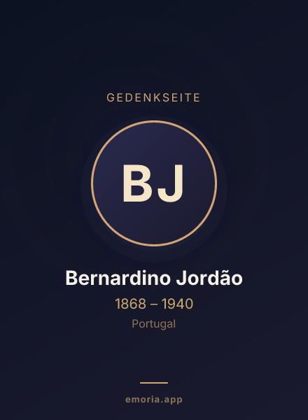 Gedenkportrait von Bernardino Jordão