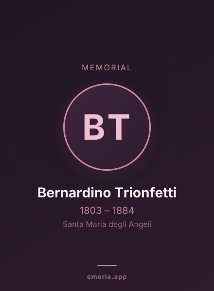 Memorial portrait of Bernardino Trionfetti