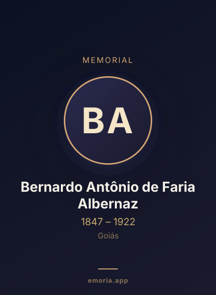 Memorial portrait of Bernardo Antônio de Faria Albernaz