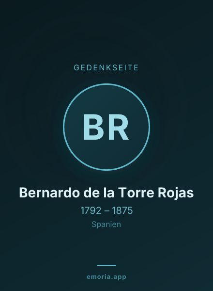Gedenkportrait von Bernardo de la Torre Rojas