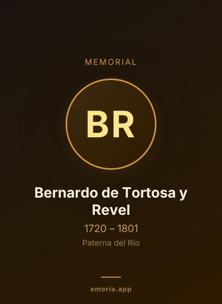 Memorial portrait of Bernardo de Tortosa y Revel